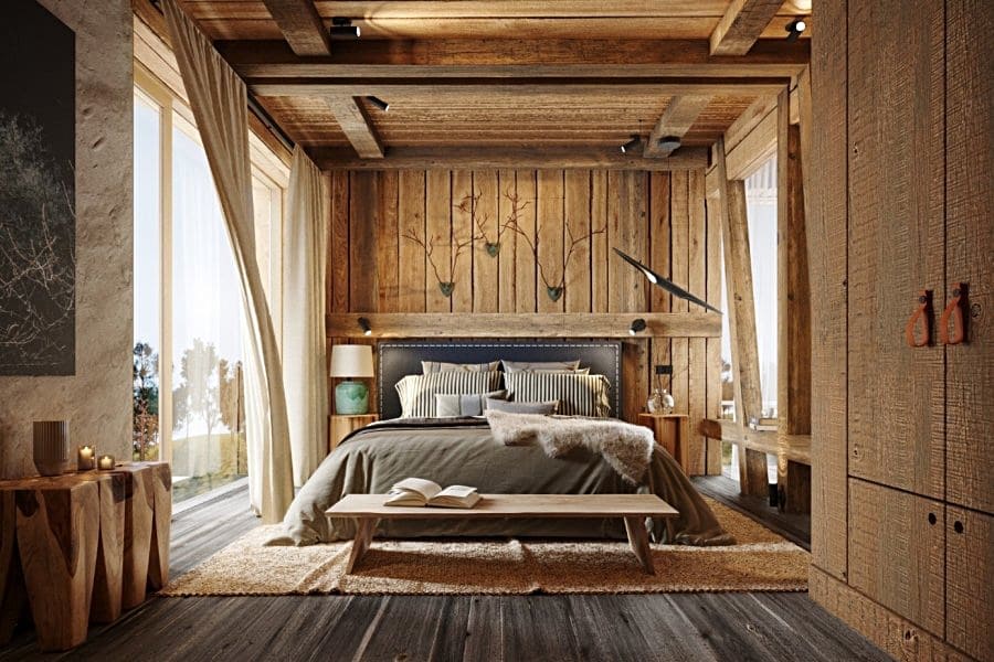 ložnice apartmánu Albeřice