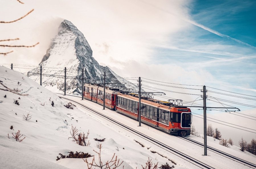 Zermatt lyžování železnice