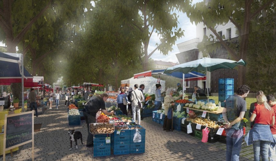 farmářský trh na Jiřího z Poděbrad