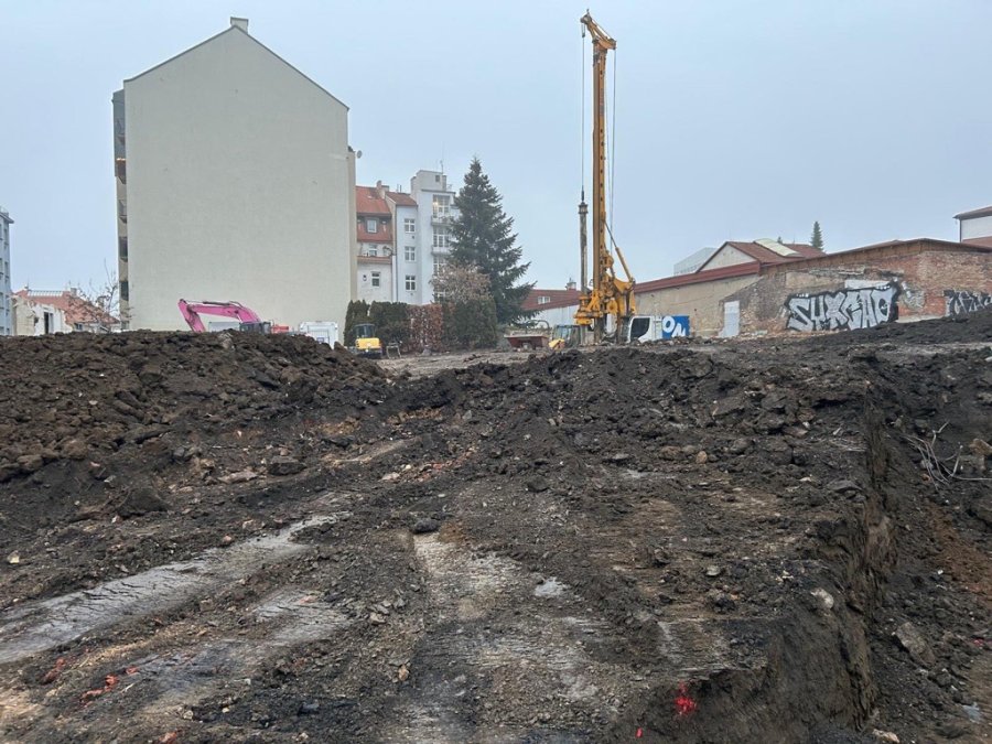 Výstavba projektu NEAR living Praha 8