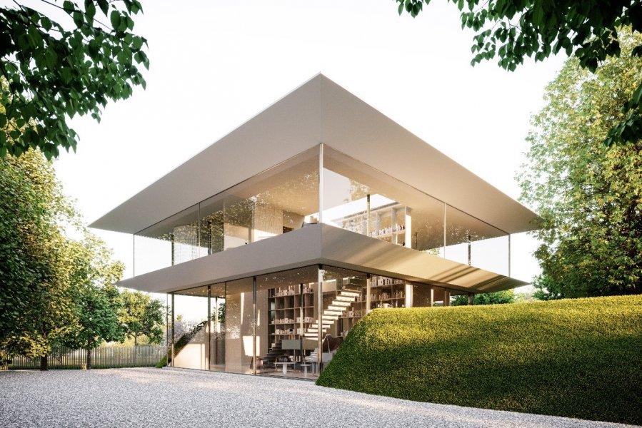 Project with building plots and building permit for three villas, Prague 6 - Lysolaje