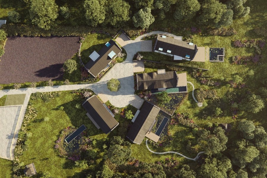 Project with building plots with building permit for five houses, Prague 8 - Bohnice