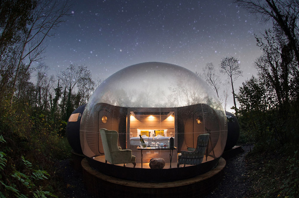 Glamping – nejhezčí místa v Evropě, kde můžete strávit noc v bublině