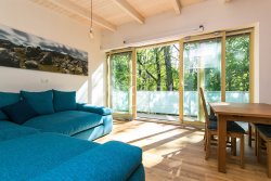 obyvaci pokoj s vchodem na terasu