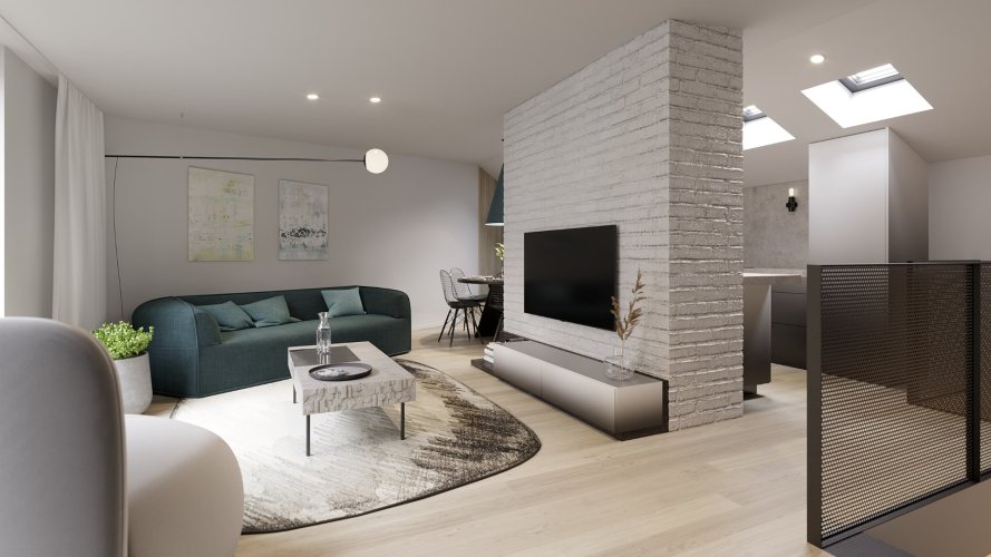 Sale of a duplex apartment 3+kt/T, 103,1 sqm, in Na Spojce project, Prague 10 - Vršovice