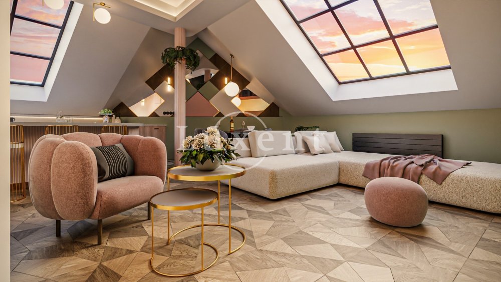 pokoj se střešními okny