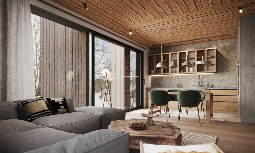 Prodej apartmánu 2+kk/T, 93,6 m2, v luxusním horském projektu Apartmány Albeřice, Krkonoše – Horní Maršov