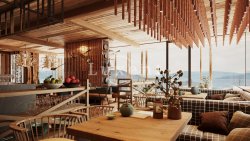 výhled z restaurace