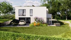 boční pohled na vilu