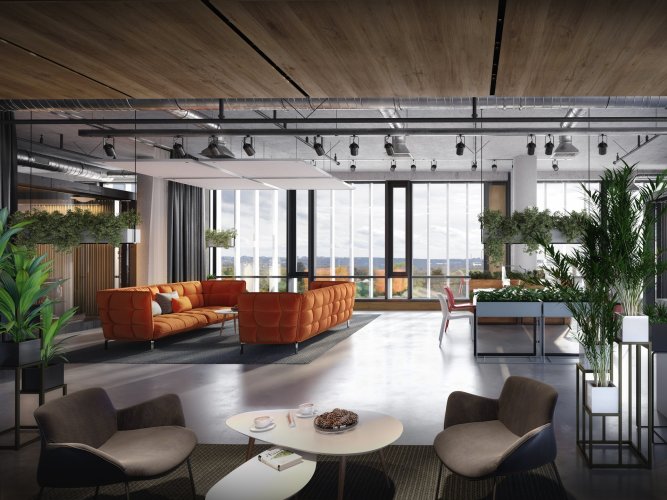 New modern offices for rent, 384 sqm, Prague 10