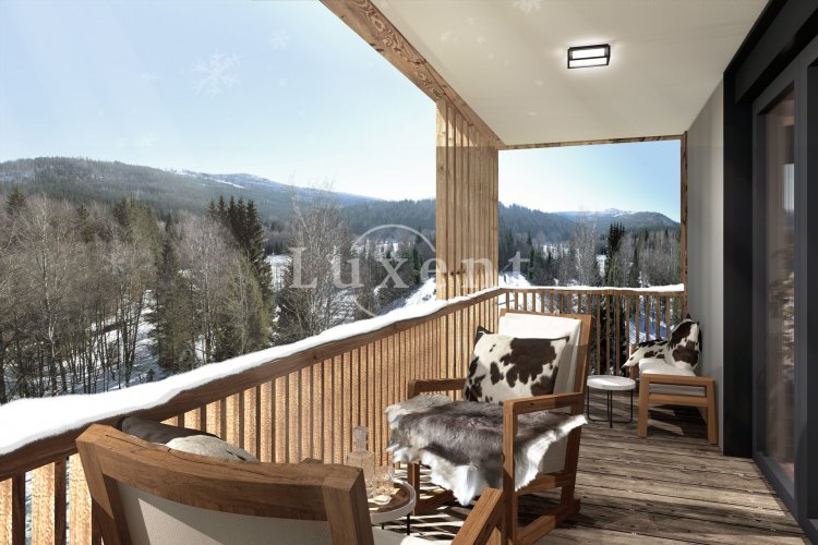 Apartment 1+kk/B, 46,4 m² for sale in the mountain project LAKA LIVING in the village of Prášily, Šumava National Park