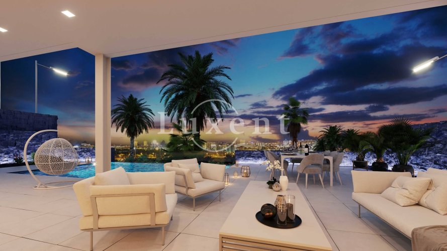 Sale of an exceptional corner villa with sea view, 6+kt/T/GS, 278 sqm, on a plot of 423 sqm, La Caldera - Tenerife