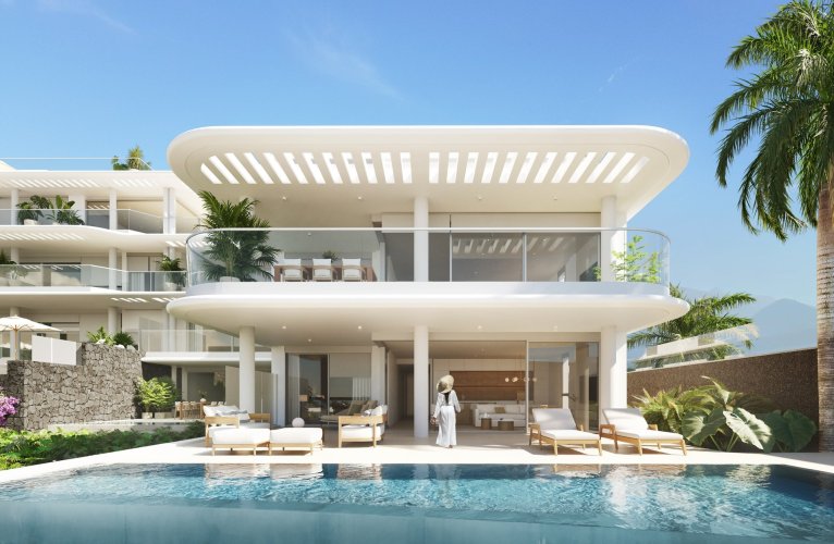 Prodej exklusivního apartmánu 4+kk s bazénem, 126 m², Tenerife - Španělsko