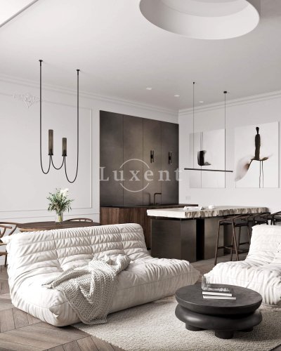 Prodej designového apartmánu 2+kk, 89,7 m2, Praha 2 - Vinohrady