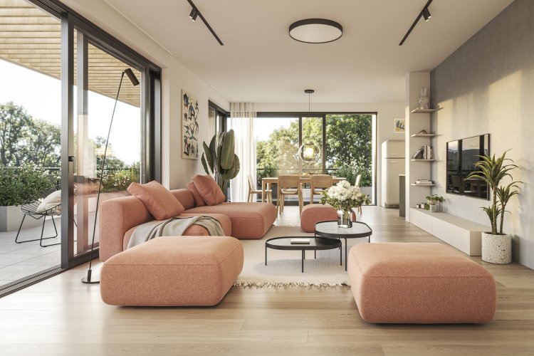 Sale of an apartment 4+kt/2T, 119 sqm, in low-energy project Nová Cihelna Kladno, Kladno - Rozdělov