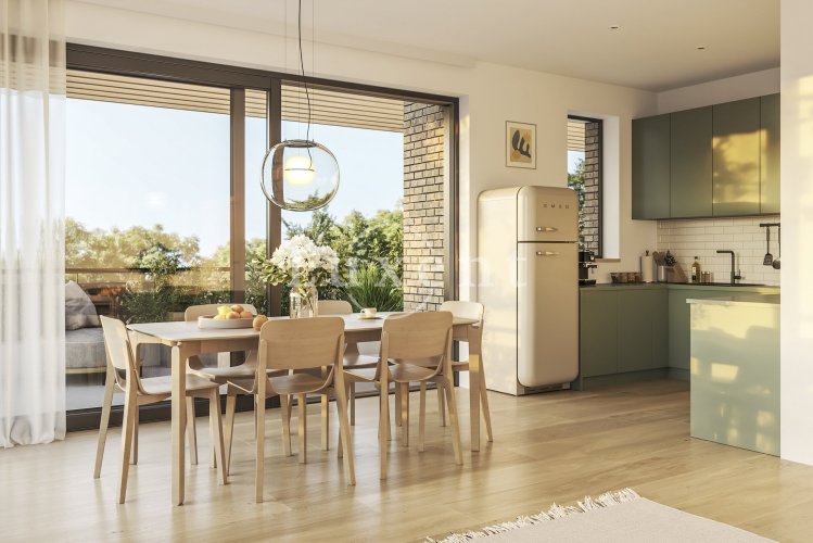 Prodej bytu 1+kk/L, 38 m2, v nízkoenergetickém projektu Nová Cihelna Kladno, Kladno – Rozdělov