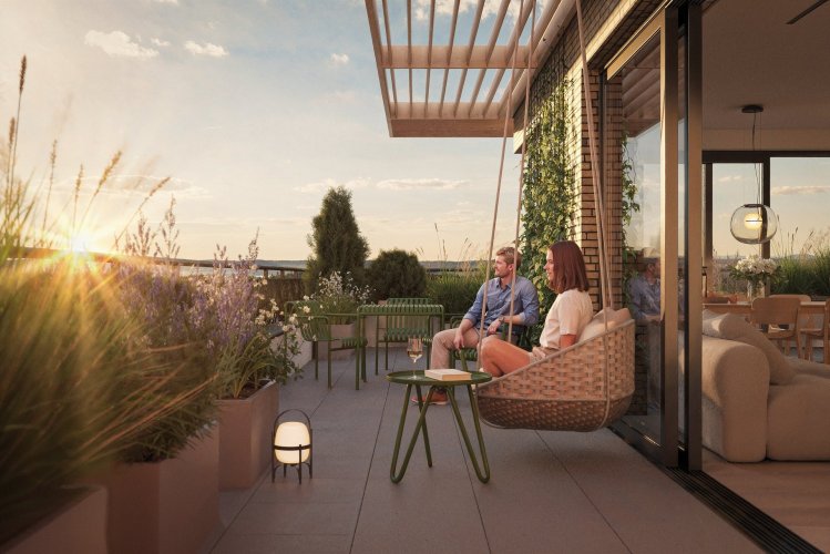 Sale of an apartment 3+kt/T, 104 sqm, in low-energy project Nová Cihelna Kladno, Kladno - Rozdělov