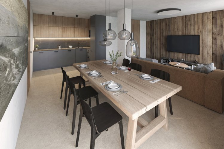 Prodej apartmánu 2+kk/T, 56 m², v novém rezidenčním projektu, Pec pod Sněžkou