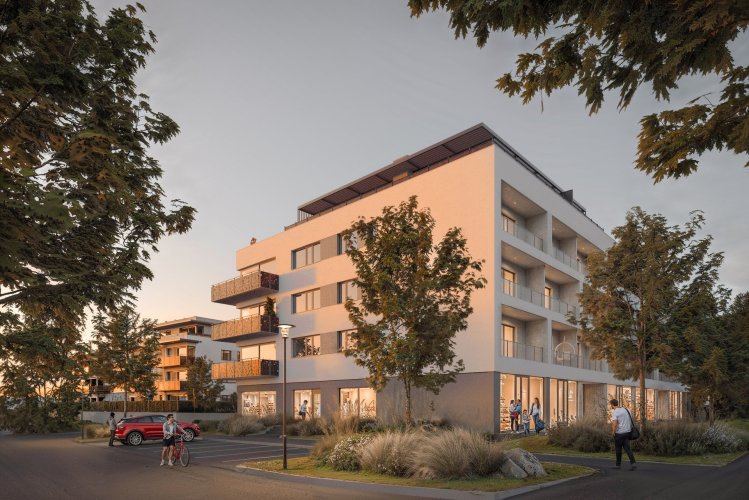 Prodej obchodních prostor, 70 m², v developerském projektu Nová Cihelna Kladno, Kladno - Rozdělov