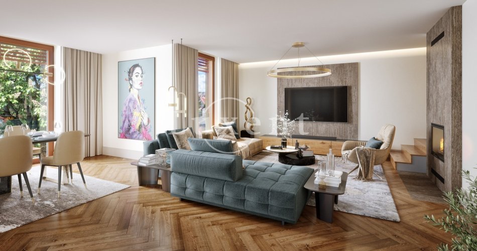 Sale of a duplex apartment 4+kk with Terrace and Garden, Rezidence Pod Rybníčkem, Prague 6 - Suchdol