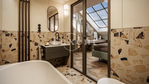 vizualizace výhledu z koupelny