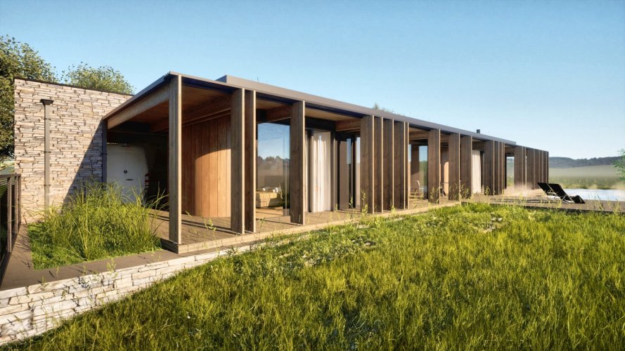 Prodej pozemku se stavebním povolením u golfového resortu, 2 010 m², Kácov