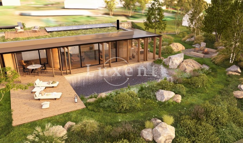 Prodej pozemku se stavebním povolením u golfového resortu, 2 010 m2, Kácov