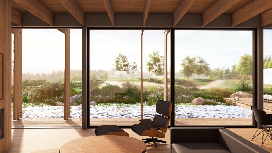 Prodej pozemku se stavebním povolením u golfového resortu, 2 010 m², Kácov