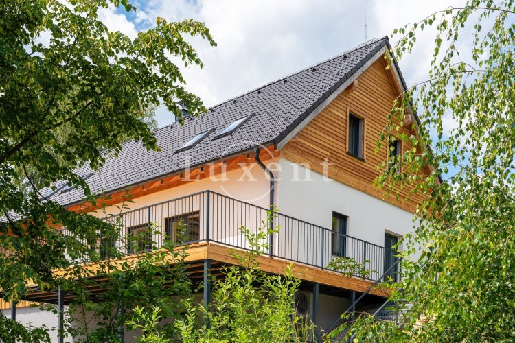 Newly built family house 5+kk/T/P, 320 m² on a plot of 3012 m², Malšín/Ostrov, Český Krumlov district