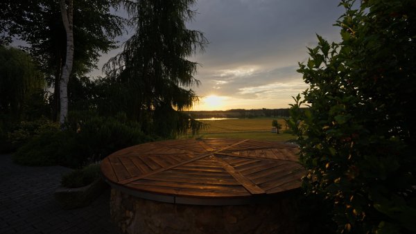  východ slunce z terasy