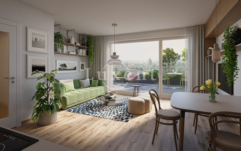 Prodej bytu 2+kk/B, 52,2 m², v developerském projektu NEAR living, Praha 8 – Palmovka