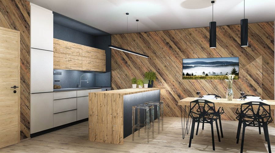 Prodej apartmánu 2+kk/B, 58,1 m², v Rezidenci Svatá Barbora, Železná Ruda