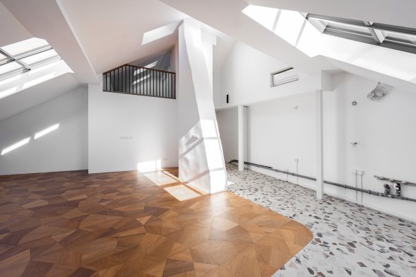 pohled na obývací pokoj