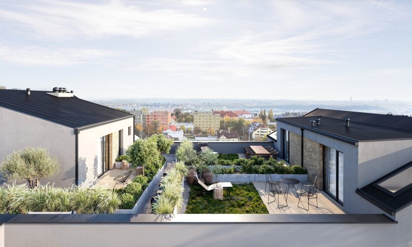 Sale of a 4+kt/T apartment, 87.5 sqm, in the Na Nároží residence, Prague 8 – Kobylisy