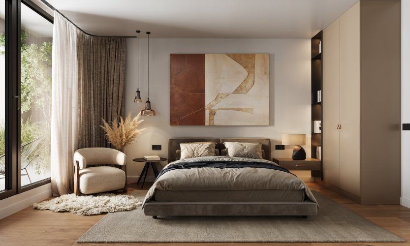 Prodej bytu 2+kk/L, 54,1 m², v rezidenci Na Nároží, Praha 8 – Kobylisy