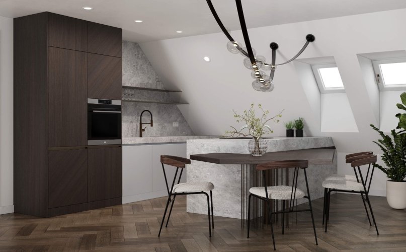 Prodej apartmánu 3+kk/B na Královských Vinohradech, Praha 2