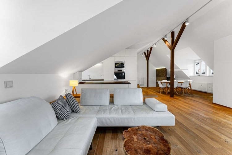 Rent of a duplex apartment 3+kk/T, 99 sqm, Prague 6