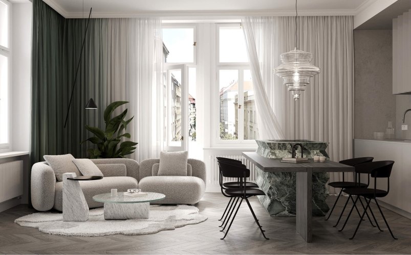 Sale of apartment 2+kt/B/S, 46,6 sqm, Prague 2 - Vinohrady