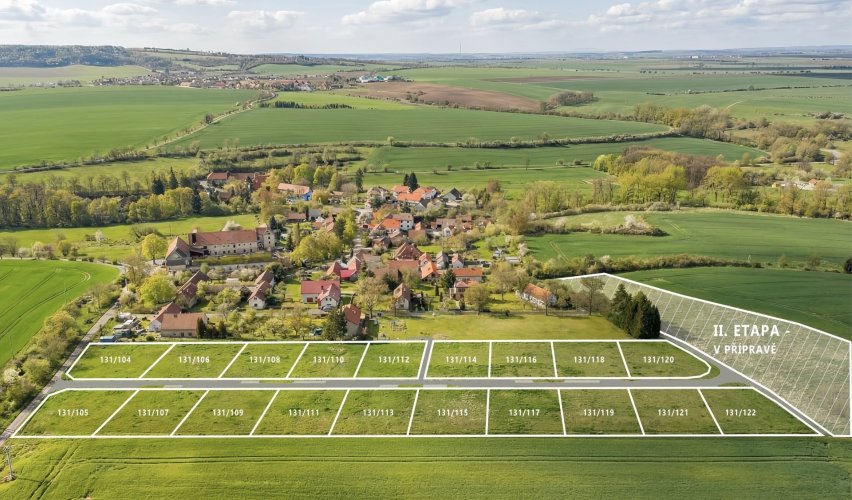 Sale of building plot 1,051 sqm, Nad Pilířem, Klášterní Skalice