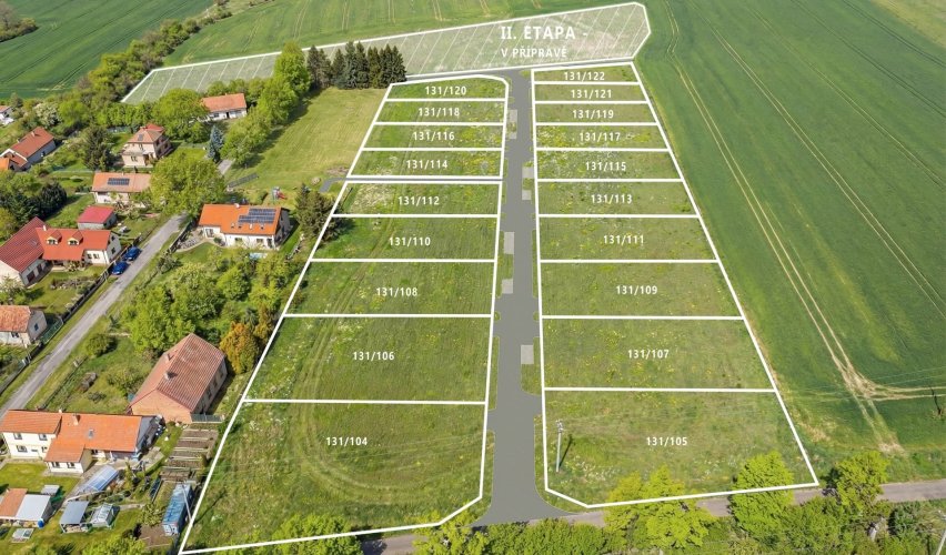 Prodej zasíťovaného stavebního pozemku 817 m², Klášterní Skalice, Středočeský kraj