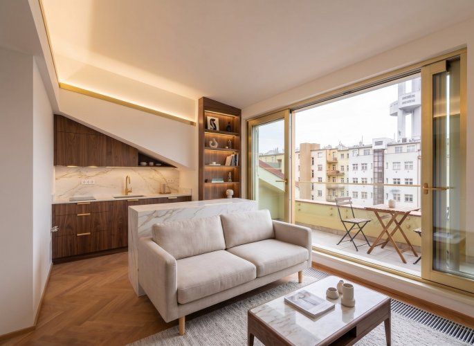 Prodej bytu 3+kk/B, 82 m², Praha 3 - Žižkov