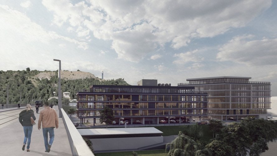 Pronájem moderní kanceláře 263 m² v budově River Bridge Office Hub, Praha 5 - Hlubočepy